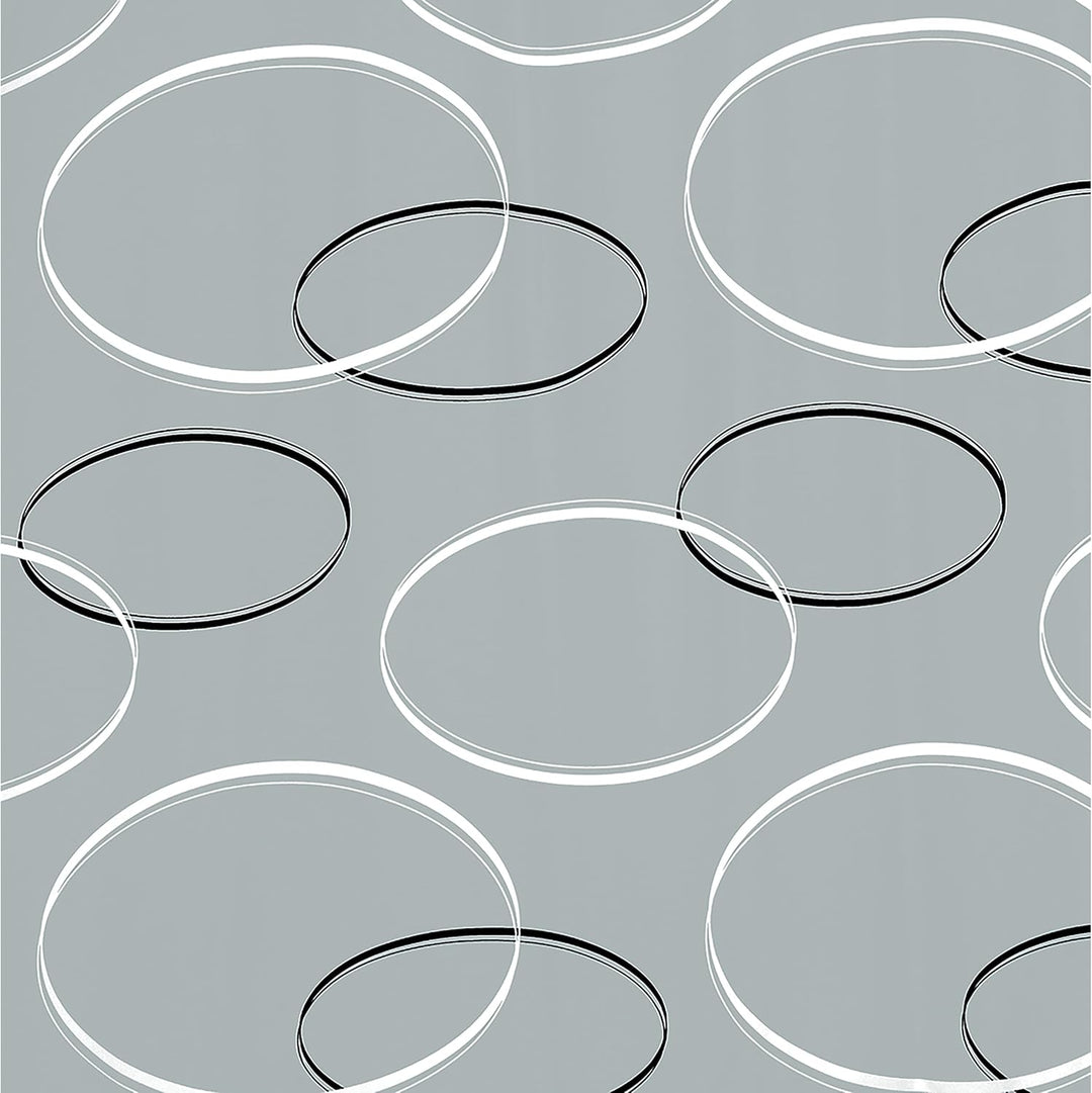 Spirella Anti-Schimmel Duschvorhang - Anti-Bakteriell, waschbar, wasserdicht, Polyester, „Anello“ 18