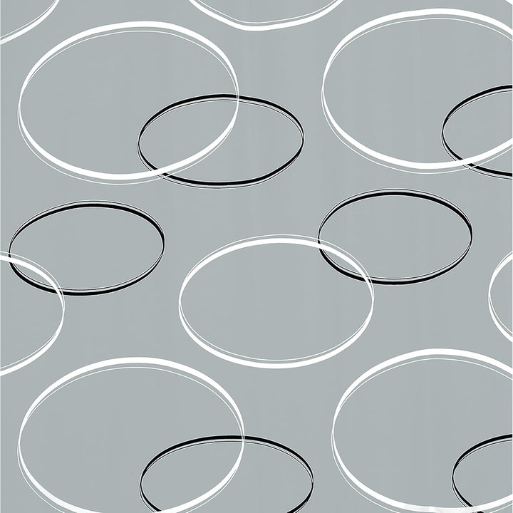 Spirella Anti-Schimmel Duschvorhang - Anti-Bakteriell, waschbar, wasserdicht, Polyester, „Anello“ 18