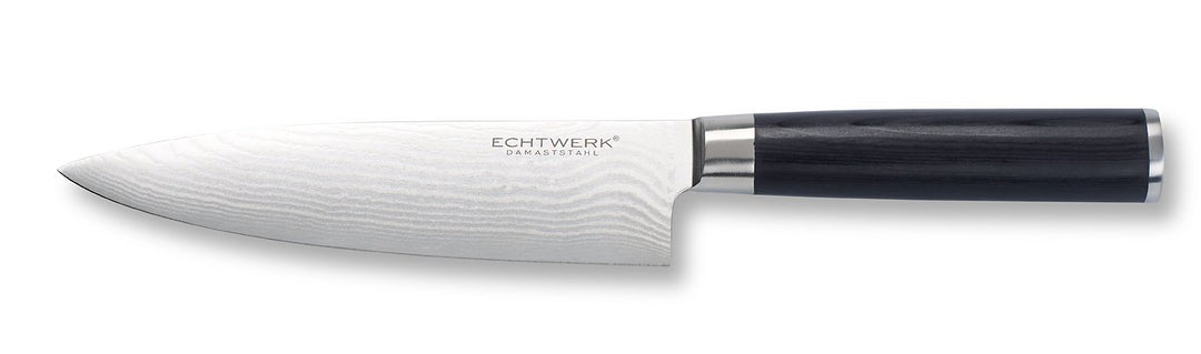 ECHTWERK Damastmesser Küchenmesser Kochmesser, gebogene scharfe Klinge für präzise Schnitte von Flei