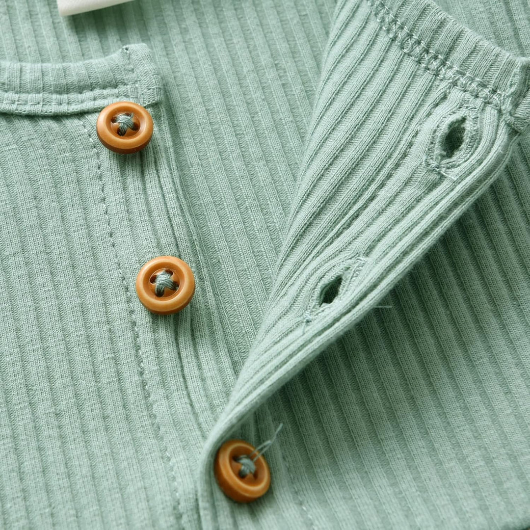 Derouetkia Baby Mädchen Kleidung Kleinkind Mädchen Rüschen Tops Langarm Hose mit Stirnband Outfit Se