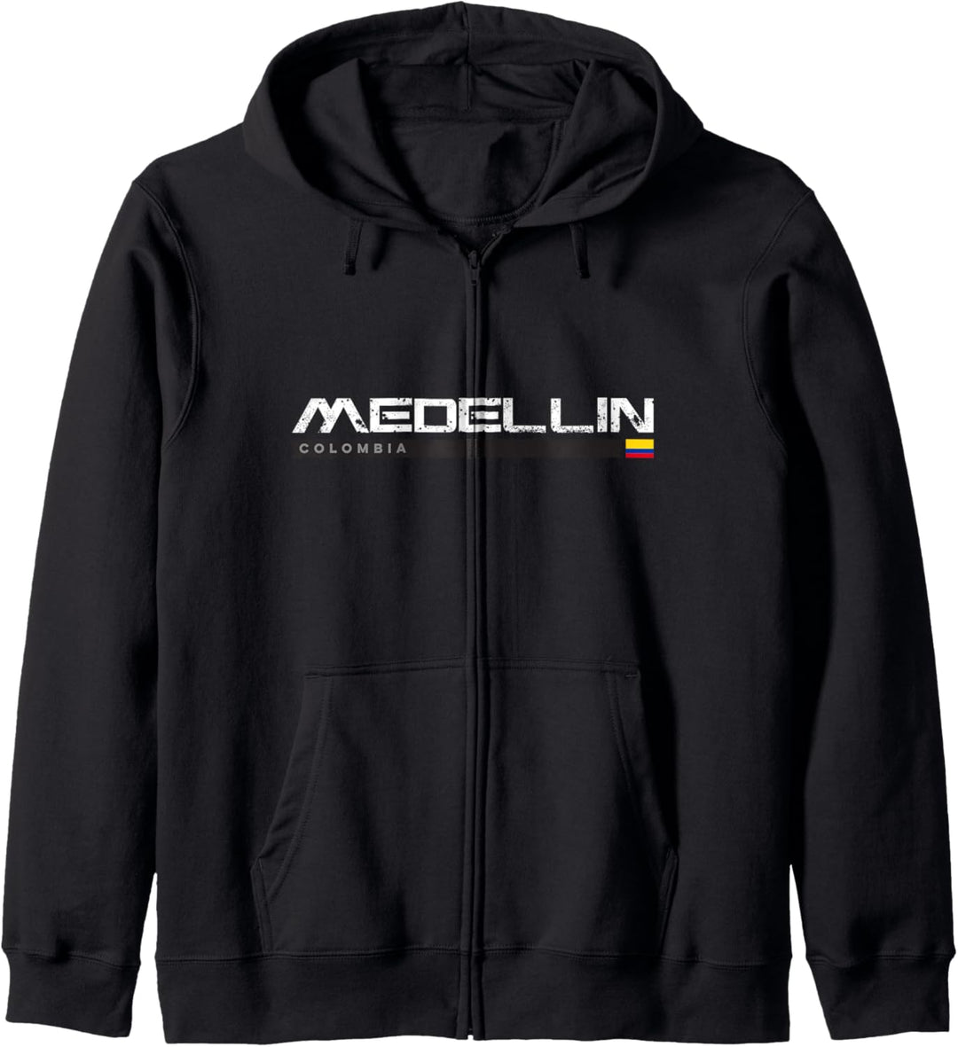 Medellin Colombia Weinlese Retro Kapuzenjacke
