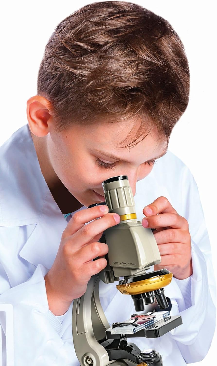 Clementoni Galileo Lab Mein Mikroskop Deluxe - Experimentierkasten mit echtem Mikroskop & Smartphone