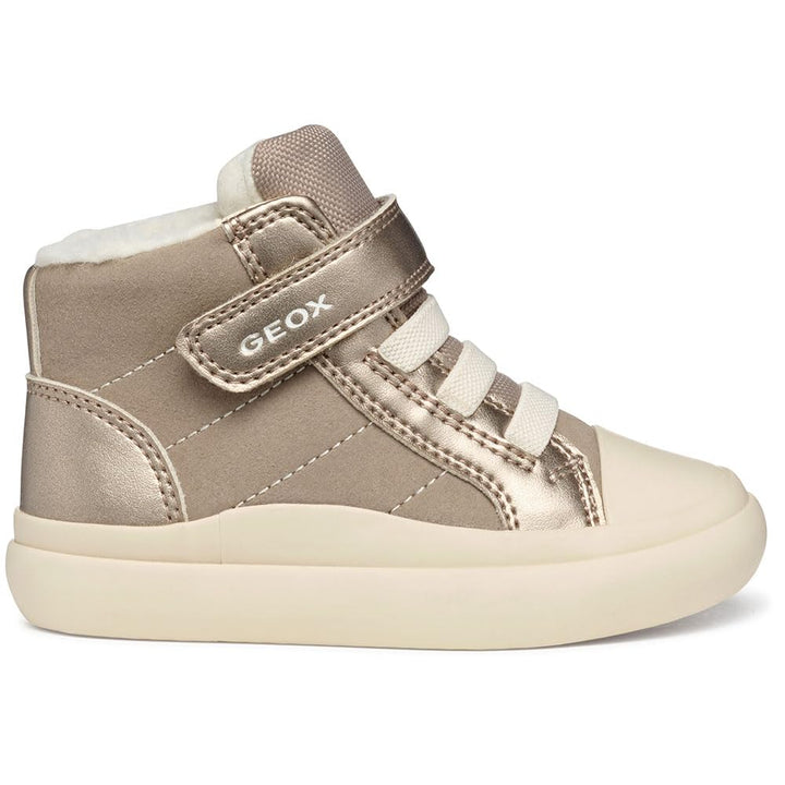 Geox Mädchen B Gisli Girl ESneaker 26 EU Dark Beige, 26 EU Dark Beige