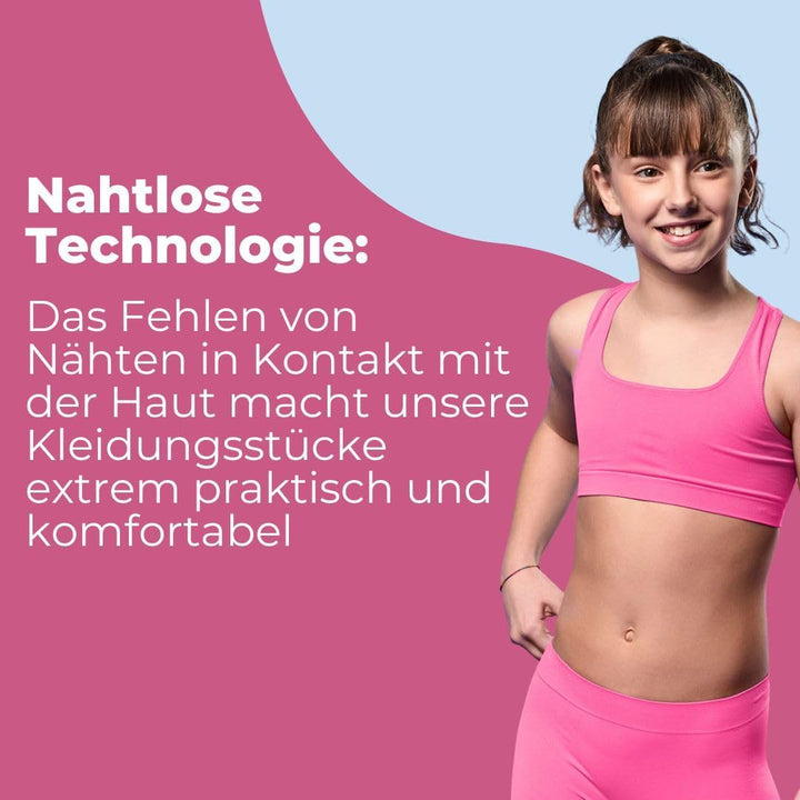 FOCENZA Top für Mädchen aus Mikrofaser, elastisch und bequem, ideal für Gymnastik und Sport, Multipa
