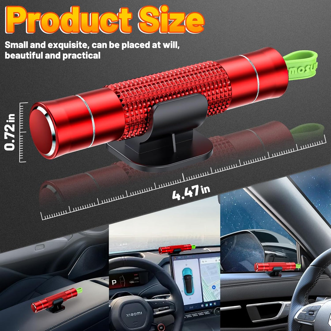 Verbessert Gurtschneider Notfallhammer Mini, 2 In 1 Safety Nothammer Auto mit Gurtschneider, Tragbar