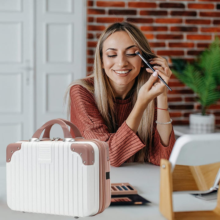 Balakaka Kosmetikkoffer Wasserdicht Schminktasche Leichter Handgepäck Beauty Case mit Handgriff und