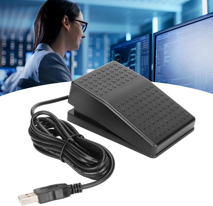 Tbest USB Fussschalter Fusspedal PC Discord Mute USB-Flash-Laufwerke USB-Fussschalterpedal Programmi