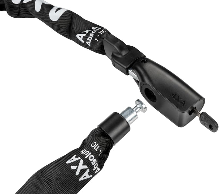 AXA Absolute 7-110 Kettenschloss – Länge 110 cm – Sicherheitsstufe 7 – Stahlglieder 7 mm – Extra lan