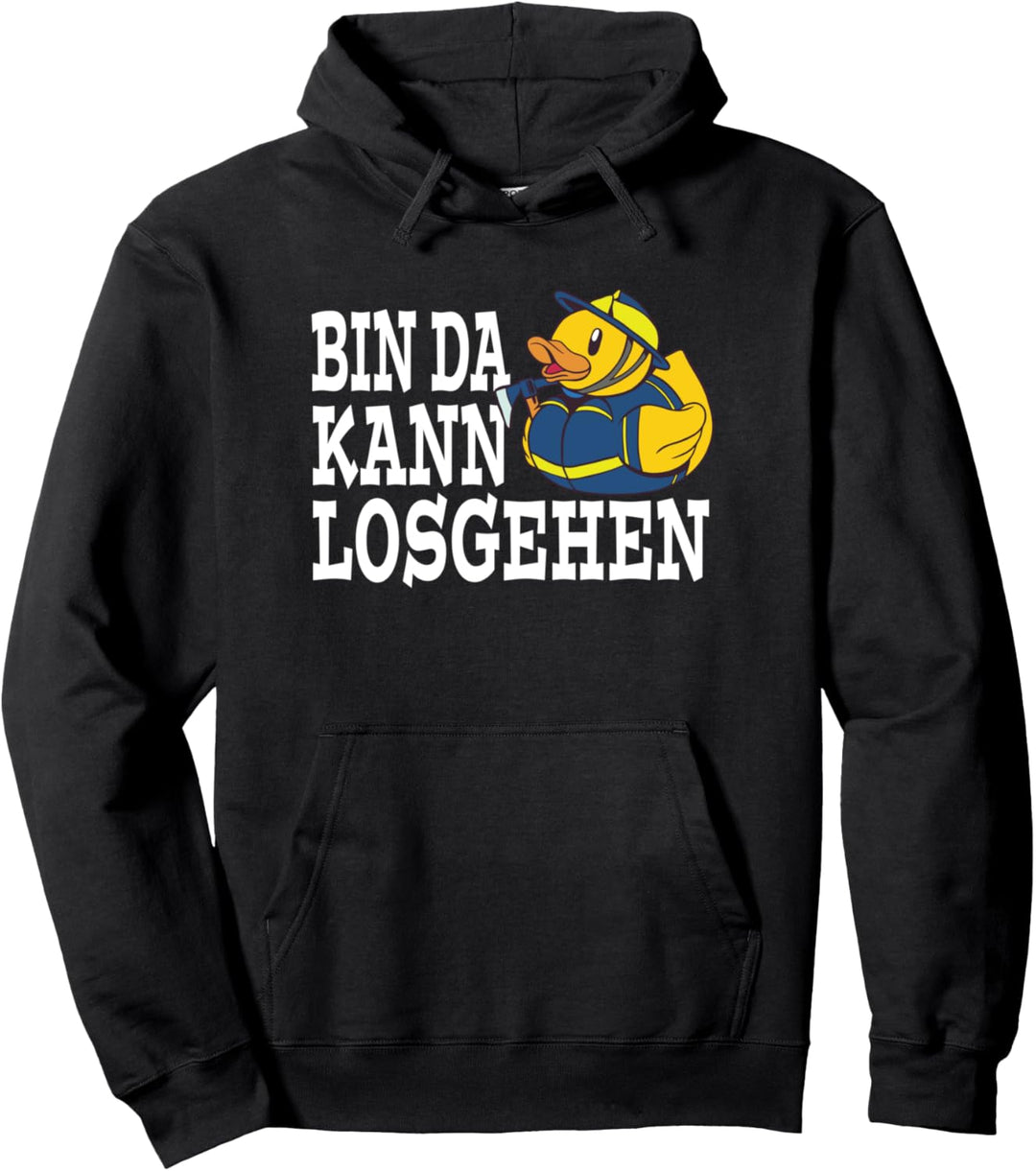 Bin da kann losgehen THW Einsatz Technisches Hilfswerk Pullover Hoodie