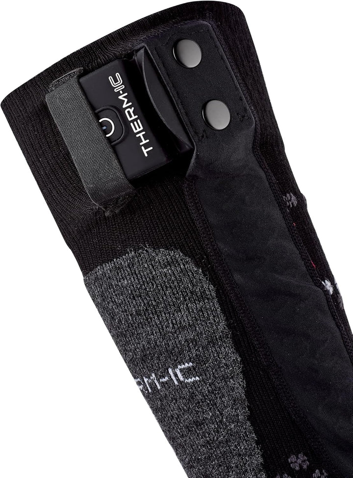 Therm-ic PowerSocks Set Heat Uni + S-Pack 1200 Heated Socks + Battery Spack, Black, 35-38