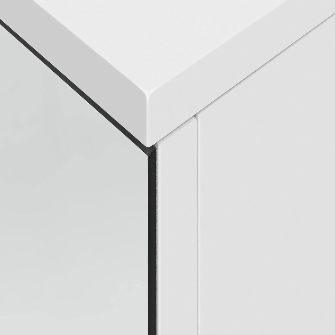Yaheetech Badezimmerschrank mit 2 Spiegeltüren Hängeschrank Spiegelschrank fürs Bad 2-stufiger Badsc