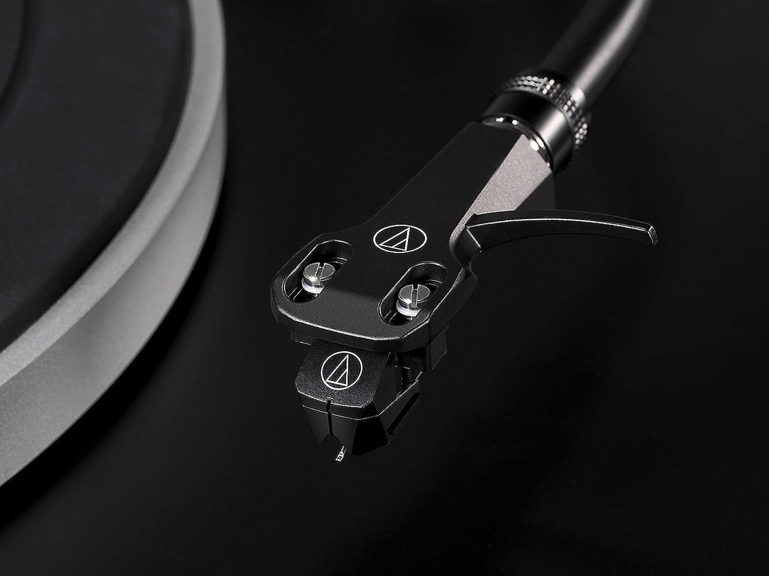 Audio-Technica LP5x Manueller Plattenspieler mit Direktantrieb Schwarz Single, Single