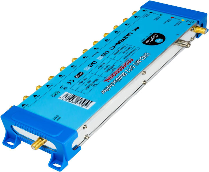 Multischalter pmse 5/12 HB-DIGITAL Set für 1x SAT bis 12 x Teilnehmer/Receiver für Full HDTV 3D 4K U