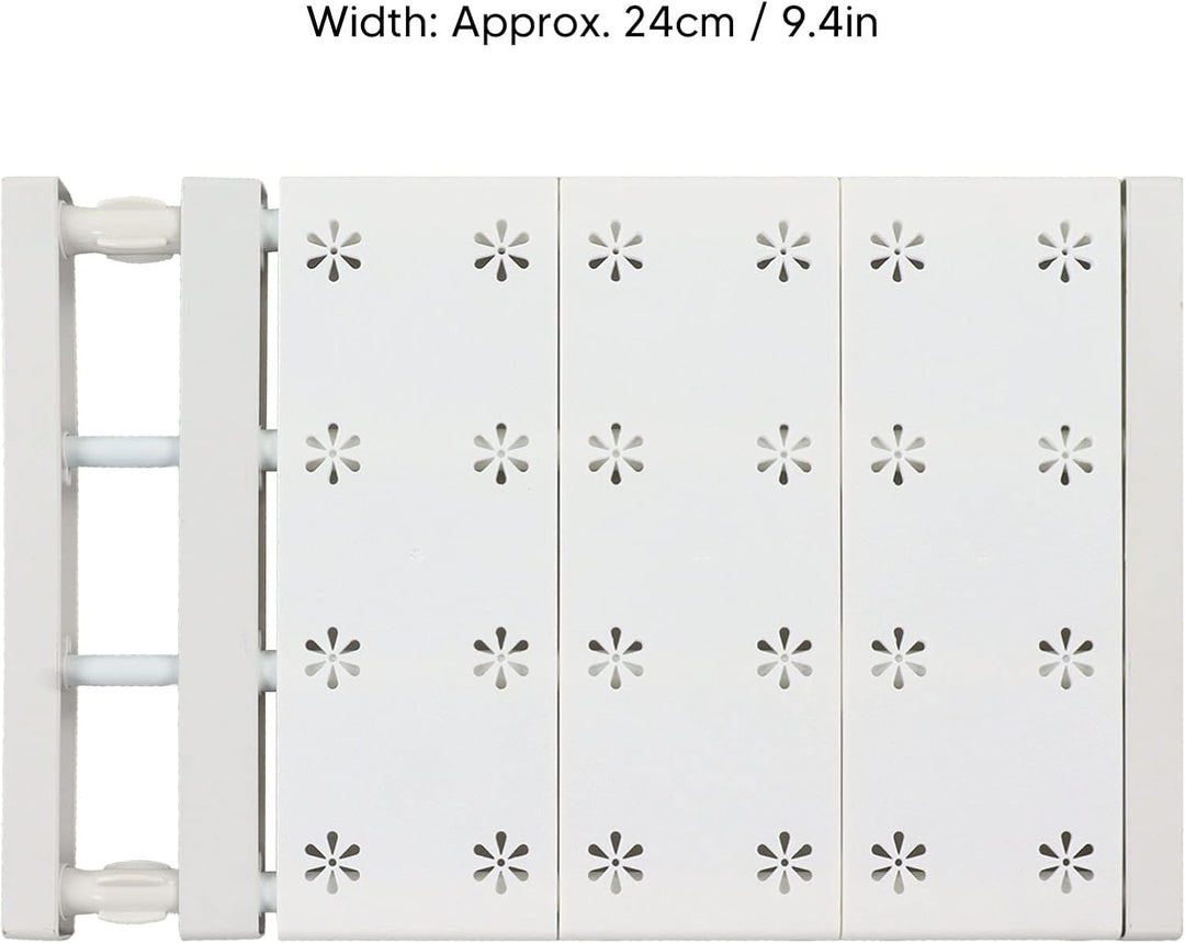 Ausziehbares Schrank-Spannregal, Verschleissfest, Praktisch, ohne Bohrer, Solide, 9,4 Zoll Breite, T