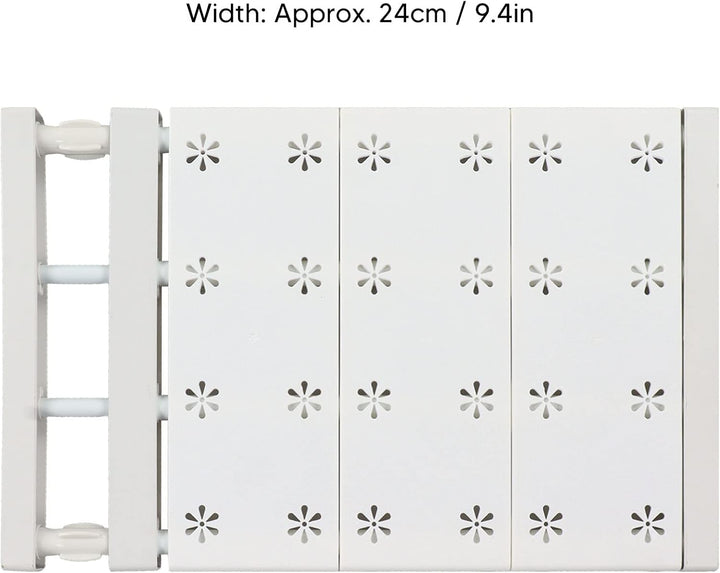 Ausziehbares Schrank-Spannregal, Verschleissfest, Praktisch, ohne Bohrer, Solide, 9,4 Zoll Breite, T