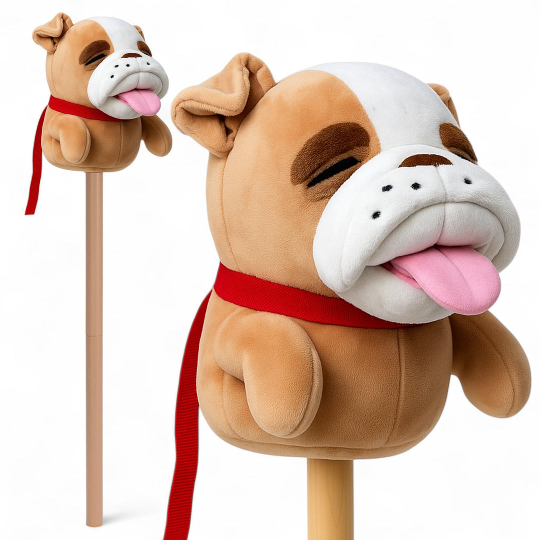 MIJOMA Hobby Horse – Steckenpferd aus weichem Plüsch – Ideal für Hobby Horsing & Rollenspiele – Hoch
