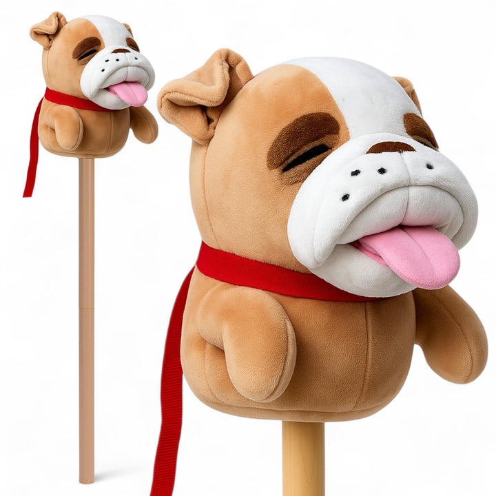 MIJOMA Hobby Horse – Steckenpferd aus weichem Plüsch – Ideal für Hobby Horsing & Rollenspiele – Hoch