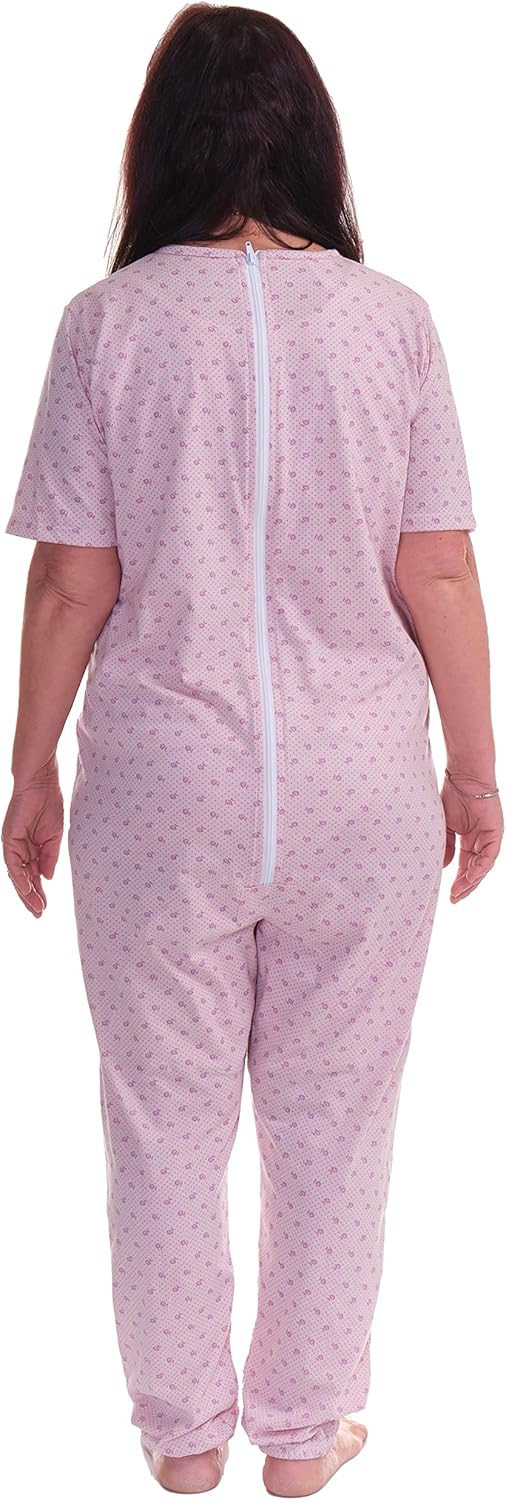 FERRUCCI COMFORT Schlafanzug für Gesundheit, Kurzarm, 1 Reissverschluss, hinten hinten, für den Somm