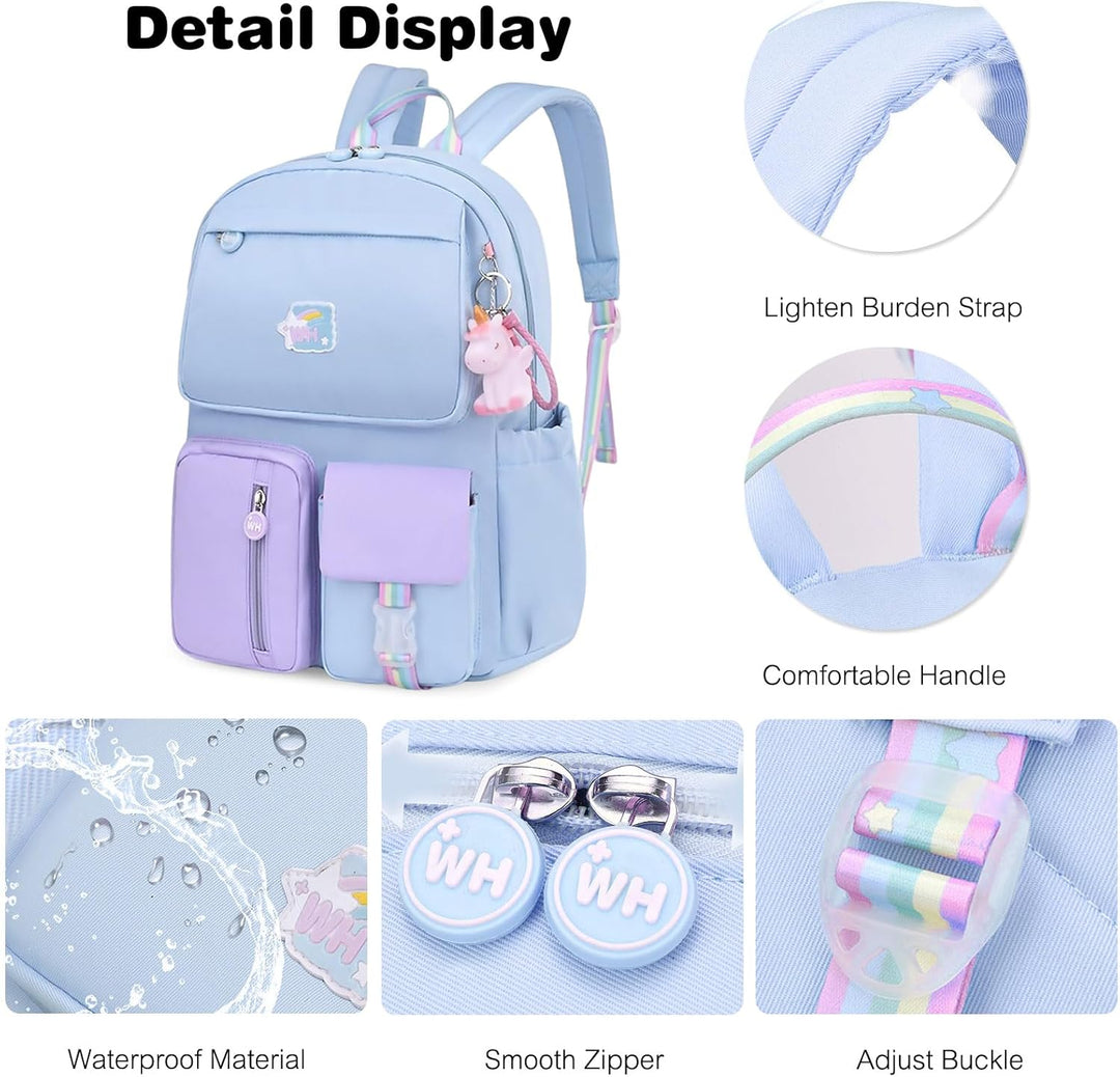 FANDARE Kinderrucksack Schulranzen Schultaschen Jungen Mädchen Schulrucksack Kinder Schultasche für