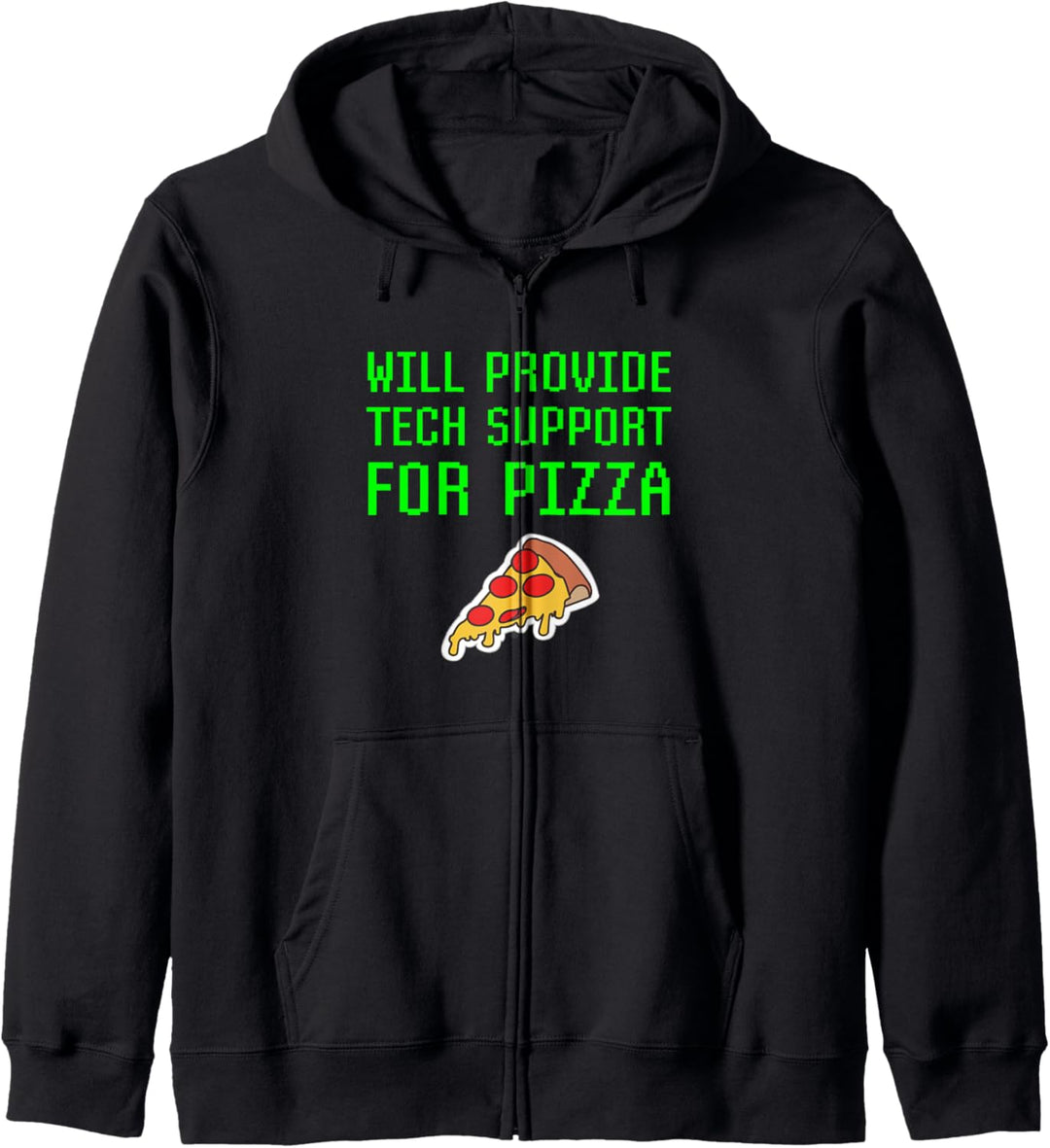 Bietet Technischen Support Für Pizza Computer Repair Geek Kapuzenjacke