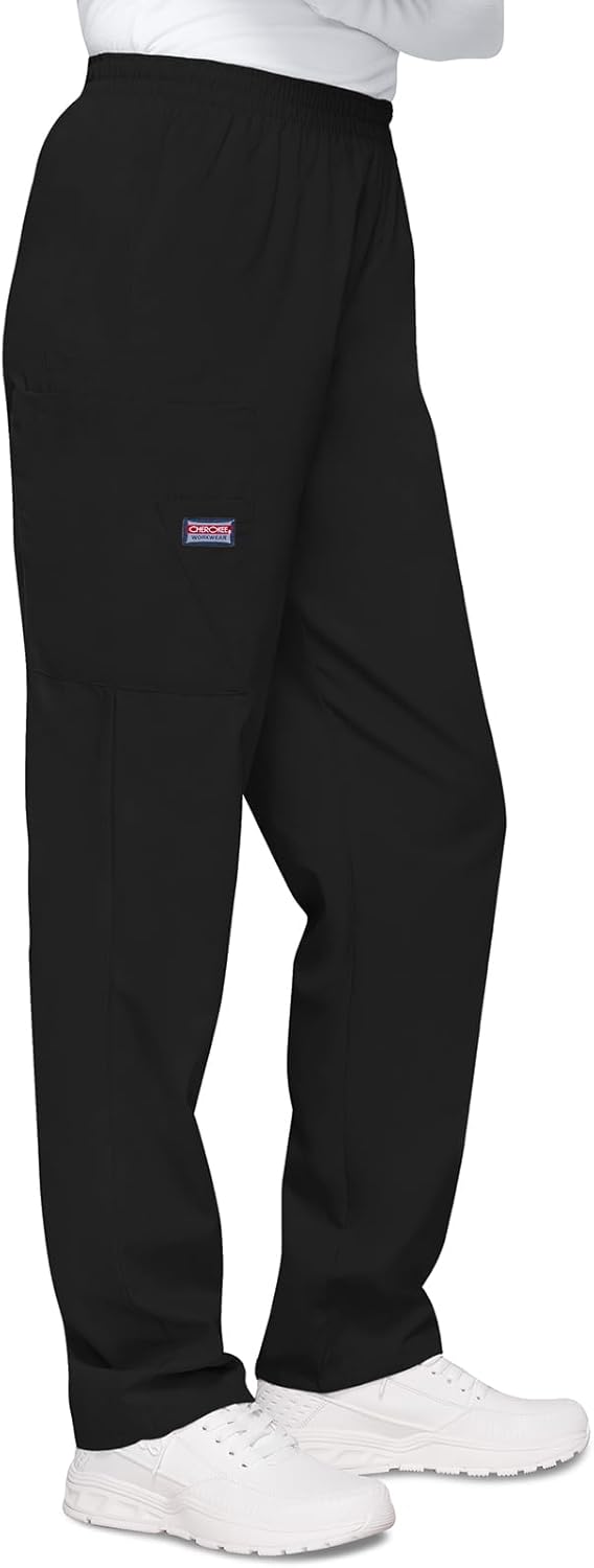 Cherokee Damen Workwear Cargo-Hose mit elastischer Taille Klassisch S Schwarz, S Schwarz