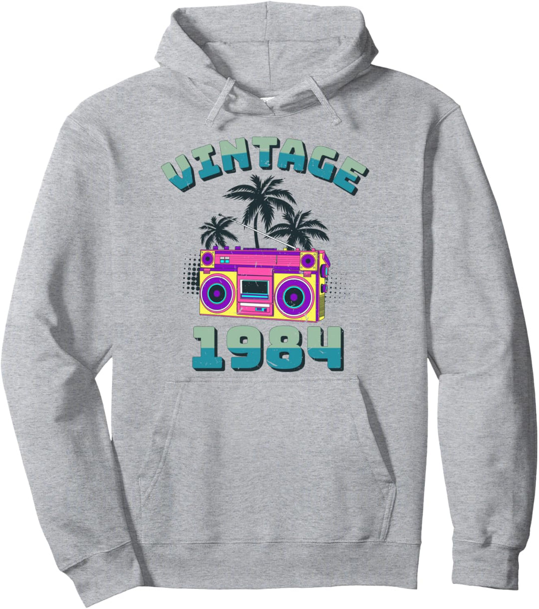 36 Geburtstag Mann Frau Vintage 1984 Jahrgang Geschenk Retro Pullover Hoodie