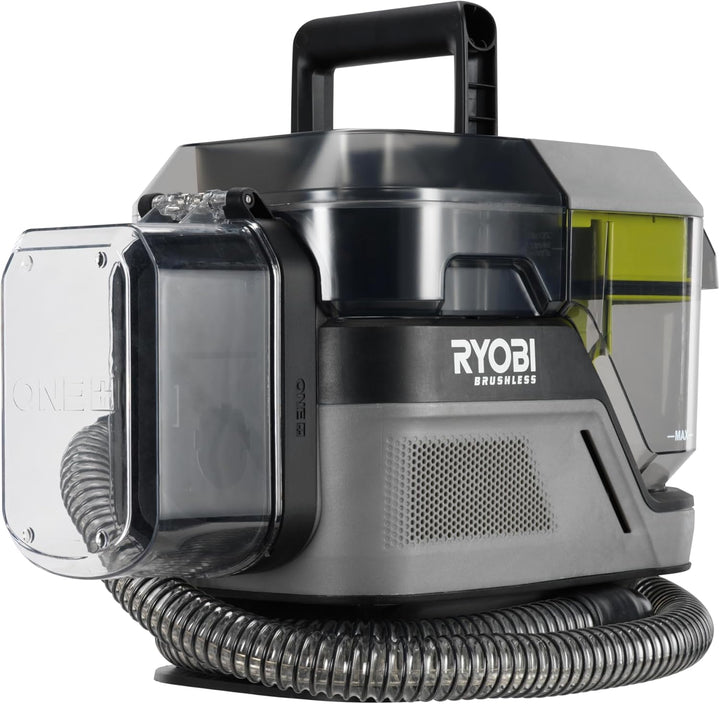 RYOBI 18 V ONE+ Akku-Textilreiniger Pro RDC18BL-0, kraftvolle Fleckenentfernung, 2in1-Waschbürste, D