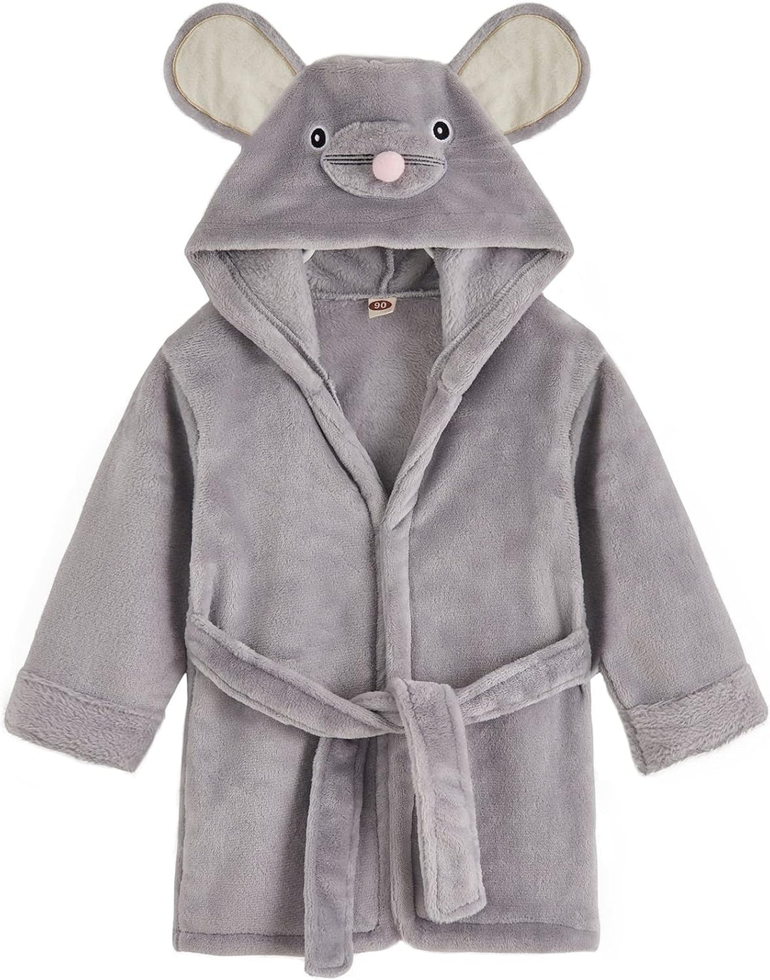 TEDD Jungen Bademäntel Unisex Kinder Morgenmantel Kapuze Nachtwäsche Robe Taillengürtel Bademantel P