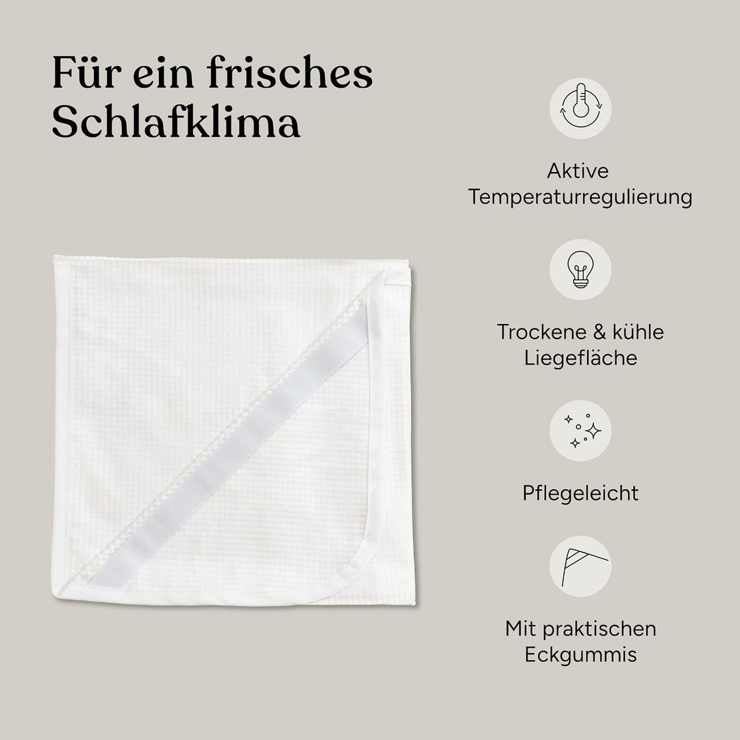 Ehrenkind® Matratzenauflage 90x200 cm, kühlend mit Outlast® &amp; Tencel™