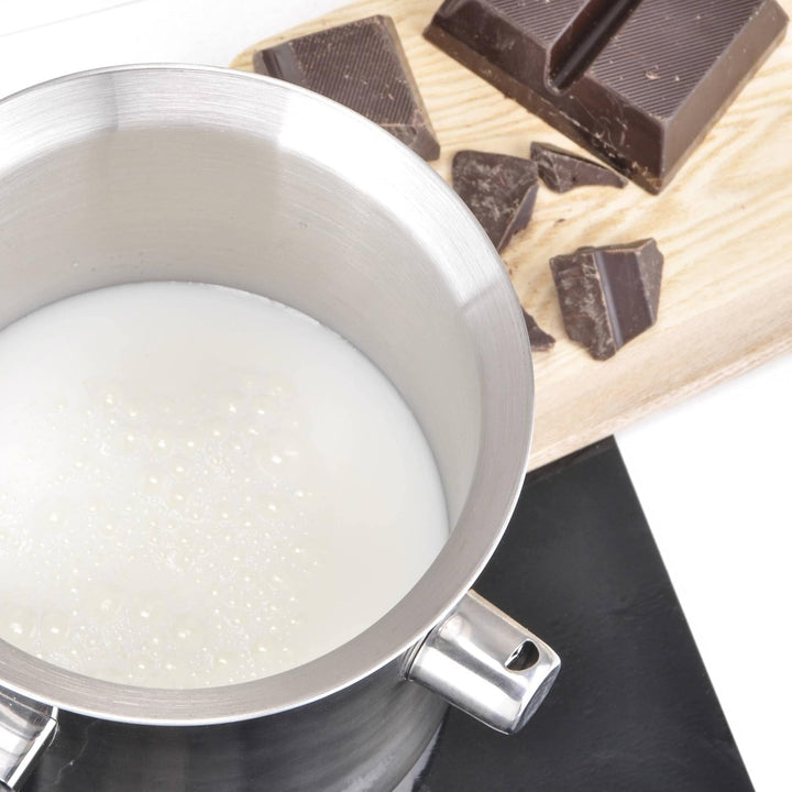 Haushalt International Milchtopf & Simmertopf (1,2 Liter) - Milchkochtopf doppelwandig, z.B. zum Mil