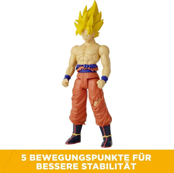 BANDAI Dragon Ball – Riesenfigur Limit Breaker – Super Saiyan Goku (Battle Damaged Ver.) – 36741 Gok
