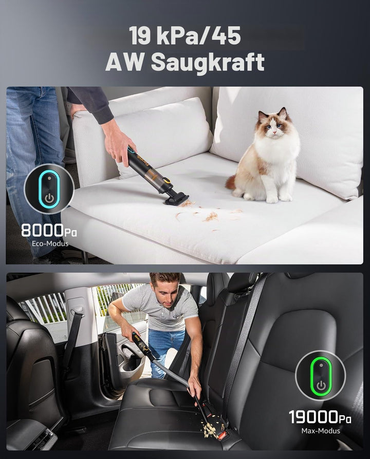 Fanttik Slim V8 Apex Akku-Autostaubsauger Slim V10 Apex Kabelloser 4-in-1 Auto & Mini-Handstaubsauge