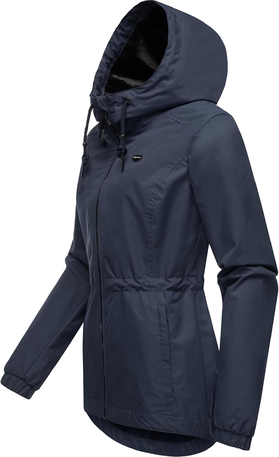 Ragwear Damen Übergangsjacke leichte Jacke kurz wasserdicht (Wassersäule: 4.000 mm) mit Kapuze Danka