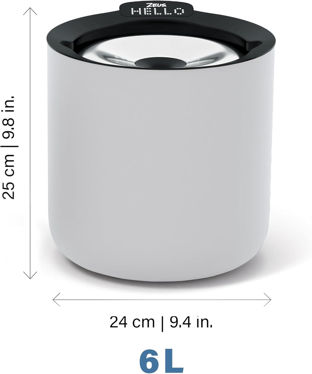 Zeus Oasis Plus Smart Fountain, 6l