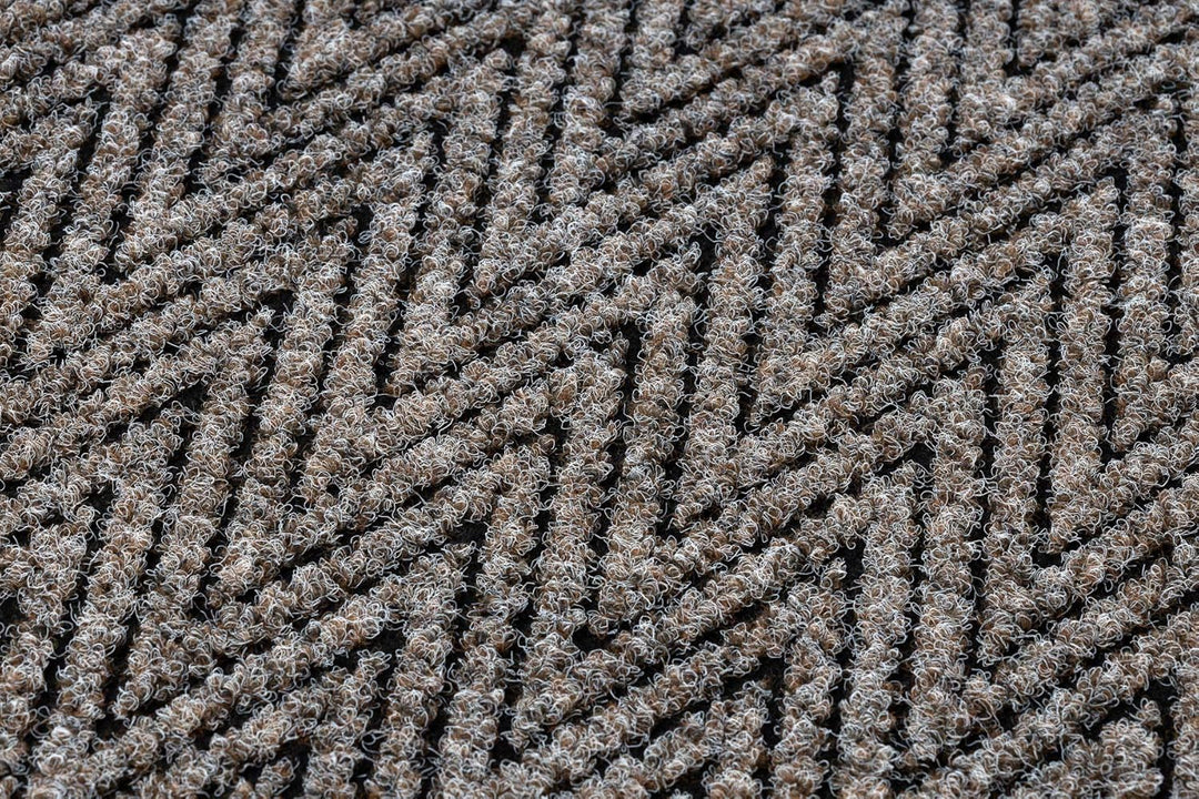 Runner - Türmatte rutschfest Magnus 1951 Zigzag Outdoor, Indoor beige 100x440 cm 100 x 440 cm Magnus
