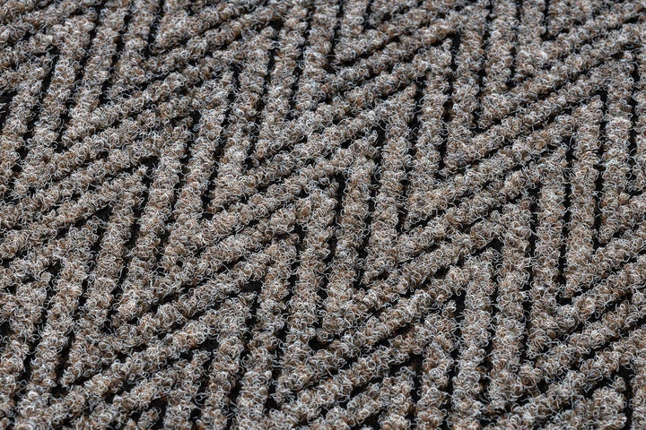 Runner - Türmatte rutschfest Magnus 1951 Zigzag Outdoor, Indoor beige 100x440 cm 100 x 440 cm Magnus