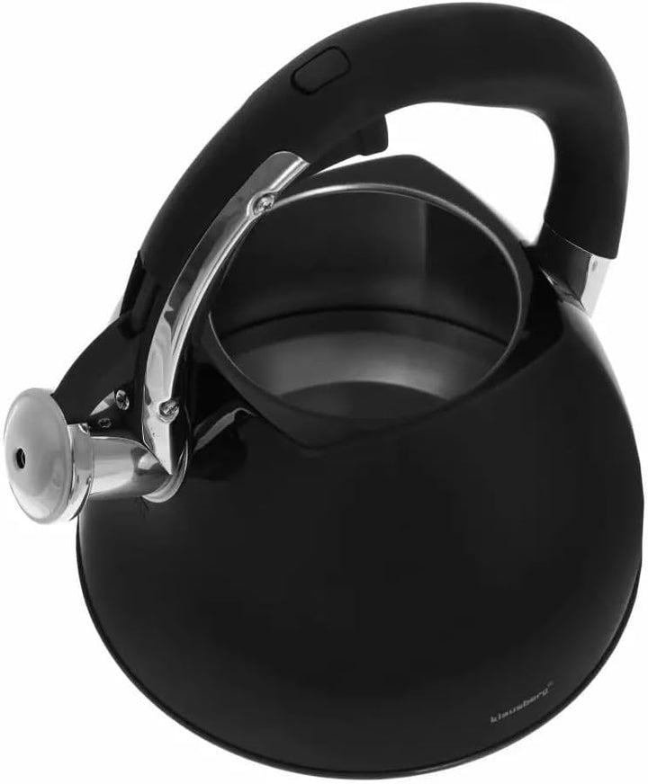 Klausberg Aussergewöhnliche Linie des eleganten Wasserkochers (3L) - Schwarz | Hochglanz, Schwarz |