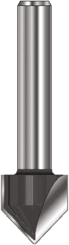 ENT 12052 V-Nutfräser und Schriftenfräser HW, Schaft (S) 8 mm, Durchmesser (D) 19,05 mm, NL 15,9 mm,