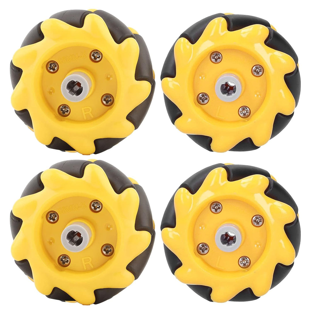 KIMISS Mecanum Wheel Smart, Teile Zubehör OmniDirectional Omnidirektionale Mecanum Roboterauto 8mm D