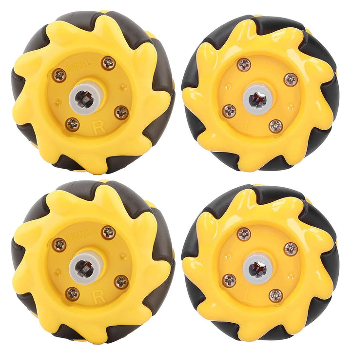 KIMISS Mecanum Wheel Smart, Teile Zubehör OmniDirectional Omnidirektionale Mecanum Roboterauto 8mm D