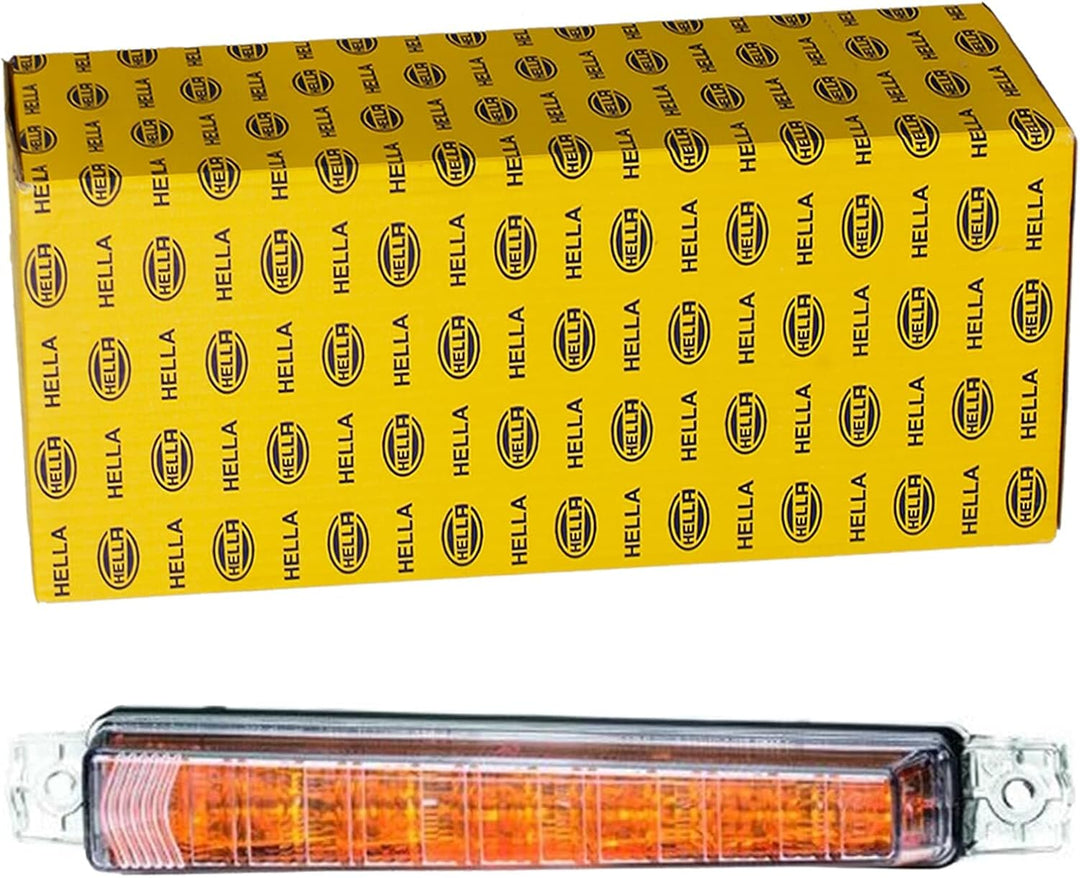 HELLA - Blinkleuchte - LED - 24V - Anbau/geschraubt - Lichtscheibenfarbe: glasklar - Kabel: 400mm -