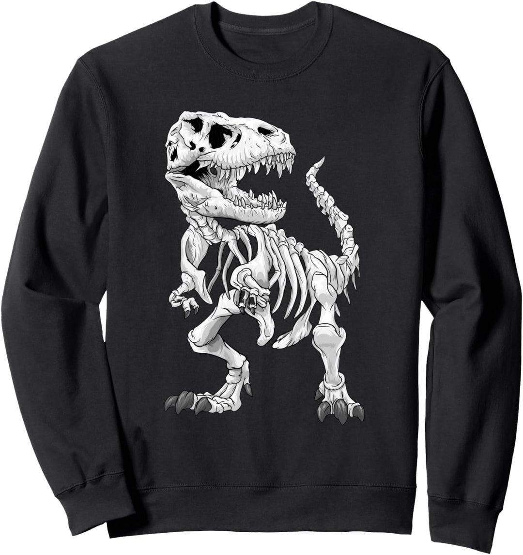 T-Rex Skelett Dino Knochen Paläontologe Fossil Dinosaurier Sweatshirt