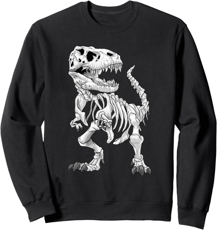 T-Rex Skelett Dino Knochen Paläontologe Fossil Dinosaurier Sweatshirt