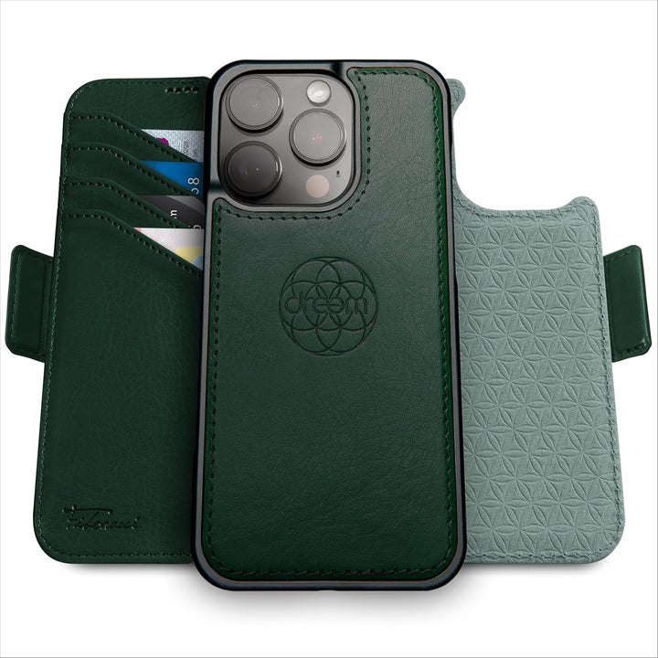 Dreem Fibonacci iPhone 15 Pro Max Brieftaschen-Etui / 2-in-1 stossfestes Etui und abnehmbares Folio