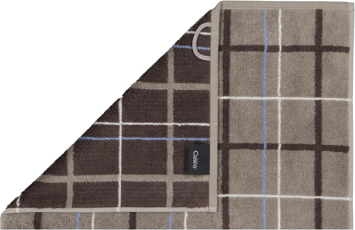 CAWÖ Home Handtücher Avenue Karo 339 Graphit - 73 Duschtuch 70x140 cm, Duschtuch 70x140 cm