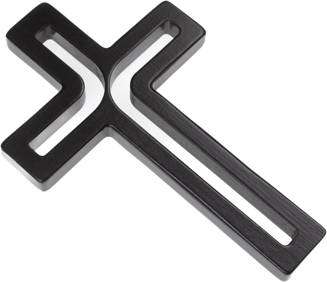 Drewniane Krzyże Hängendes Kreuz aus Buchenholz Modern Wandkreuz Kruzifix Glatte Oberfläche Hängend