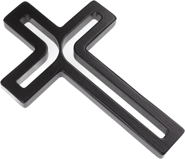 Drewniane Krzyże Hängendes Kreuz aus Buchenholz Modern Wandkreuz Kruzifix Glatte Oberfläche Hängend