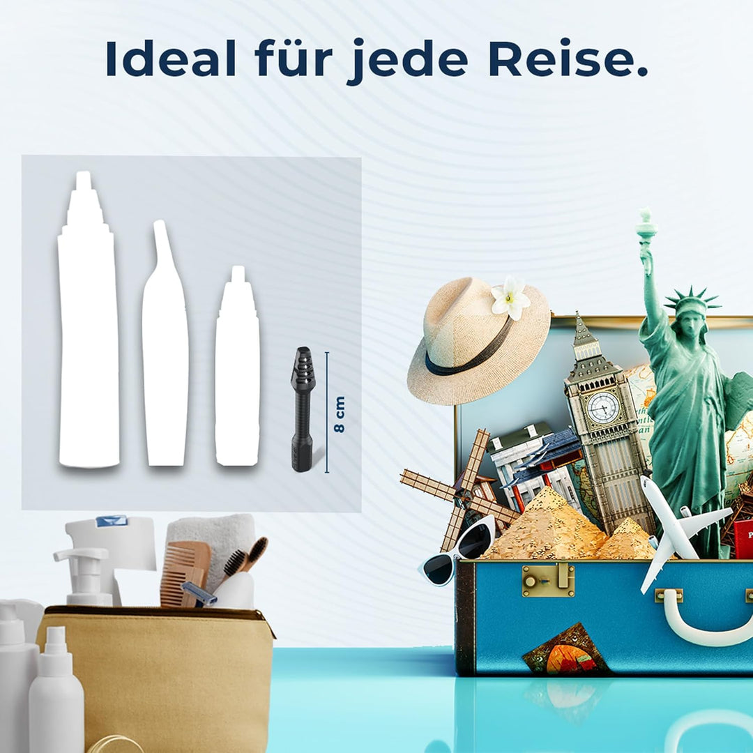 SilkslidePro Nasierer 2er Set - Nasenhaartrimmer Herren - Nasenhaarentferner - Hochpräzise Klingen a