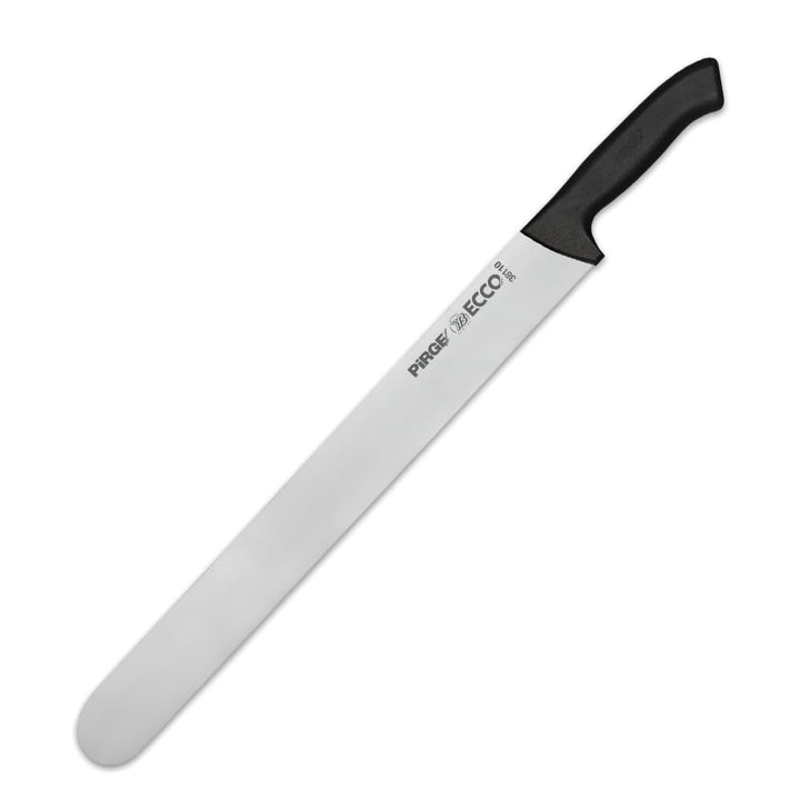 Pirge Ecco Dönermesser 45 cm Schwarz - Aufschnittmesser - Schärfstes Döner Langmesser - Schneidemess