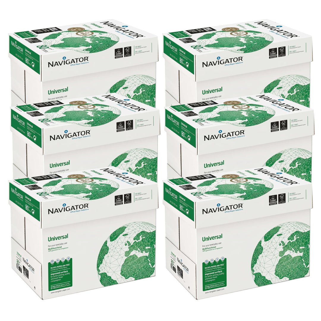 Navigator Universal Premium Office Papier, A4, 80 g, 30 Blatt à 500 Blatt